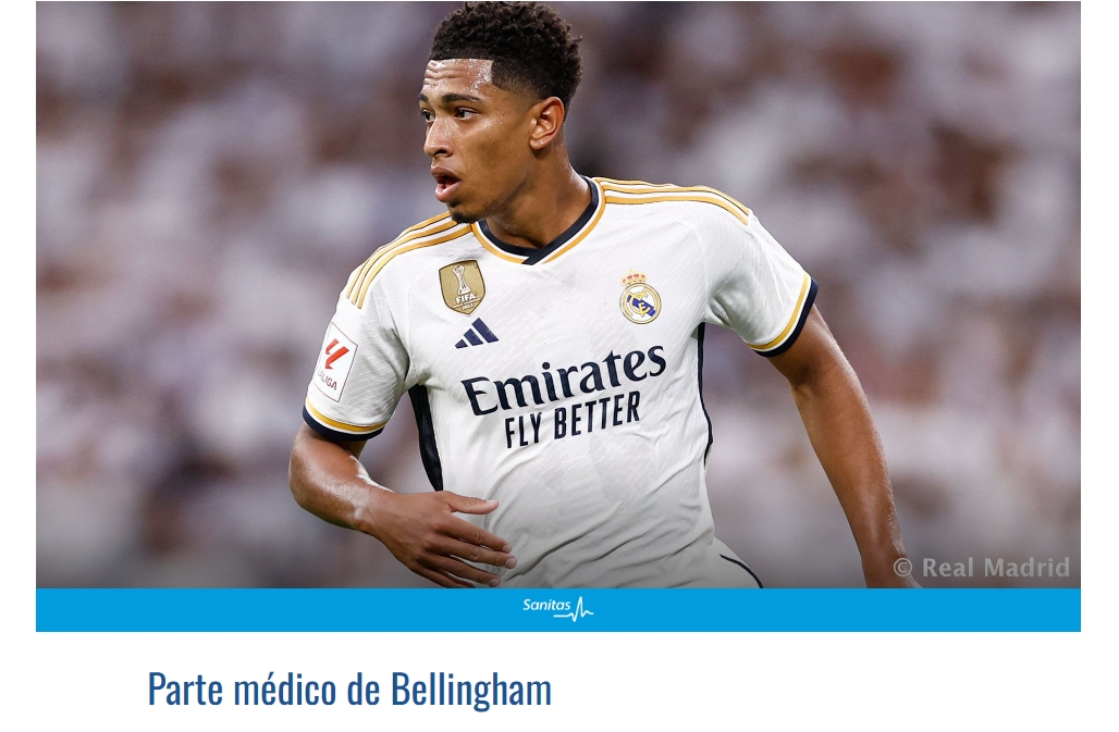 预计缺席10-12周！皇马贝林厄姆成功接受手术的简单介绍