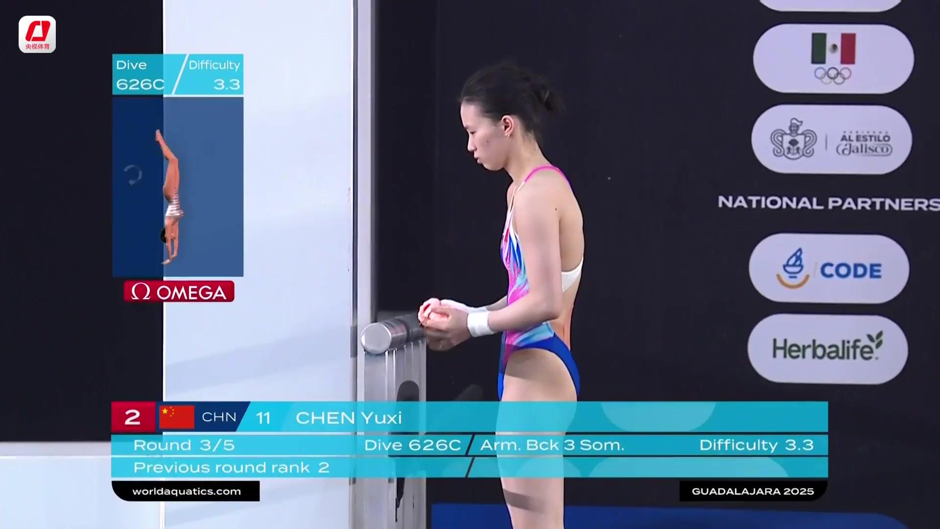 世锦赛4连冠!陈芋汐10米台断层领先摘金的简单介绍