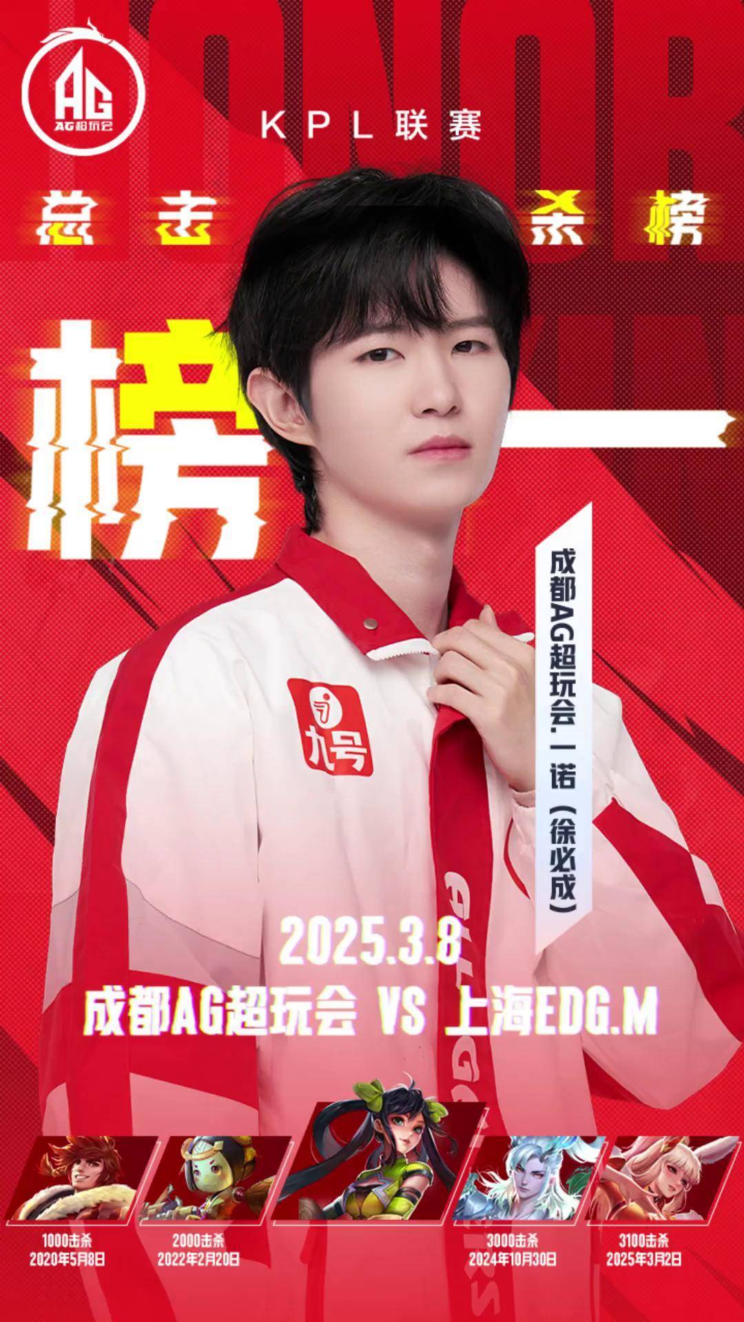 2025年度王者荣耀KPL最受欢迎选手：一诺的简单介绍